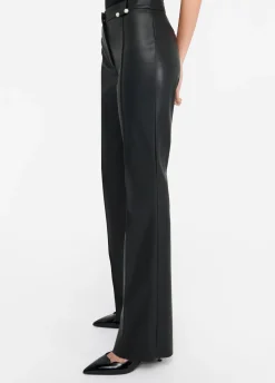 Liu Jo Pantalón acampanado de tejido revestido-Mujer Pantalones