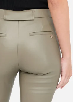 Liu Jo Pantalón acampanado de tejido revestido-Mujer Pantalones
