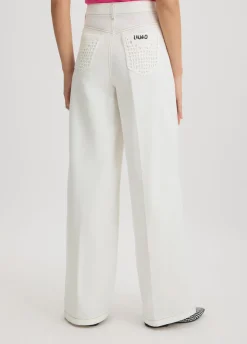 Liu Jo Pantalón acampanados de talle alto-Mujer Pantalones