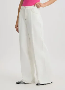 Liu Jo Pantalón acampanados de talle alto-Mujer Pantalones