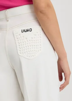Liu Jo Pantalón acampanados de talle alto-Mujer Pantalones