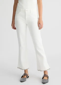 Liu Jo Pantalón bootcut con strass-Mujer Pantalones