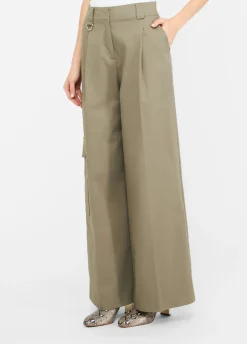 Liu Jo Pantalón cargo de algodón-Mujer Pantalones