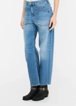 Liu Jo Pantalón carrot fit de talle alto-Mujer Vaqueros Rectos