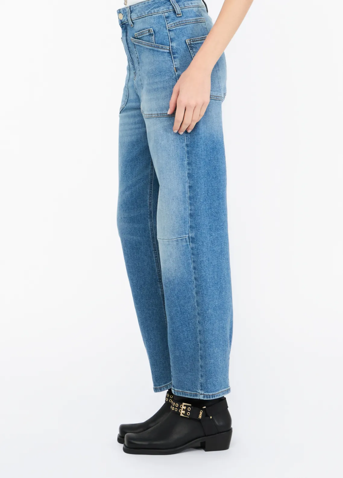 Liu Jo Pantalón carrot fit de talle alto-Mujer Vaqueros Rectos