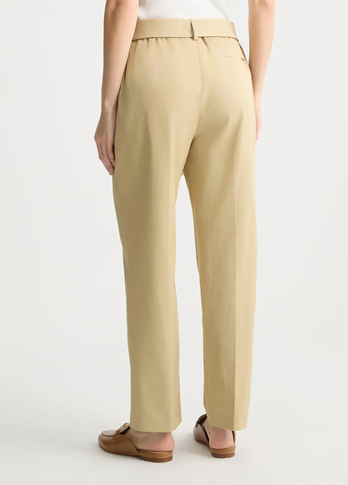 Liu Jo Pantalón chino con cinturón-Mujer Pantalones|Tailleur