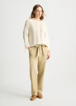 Liu Jo Pantalón chino con cinturón-Mujer Pantalones|Tailleur