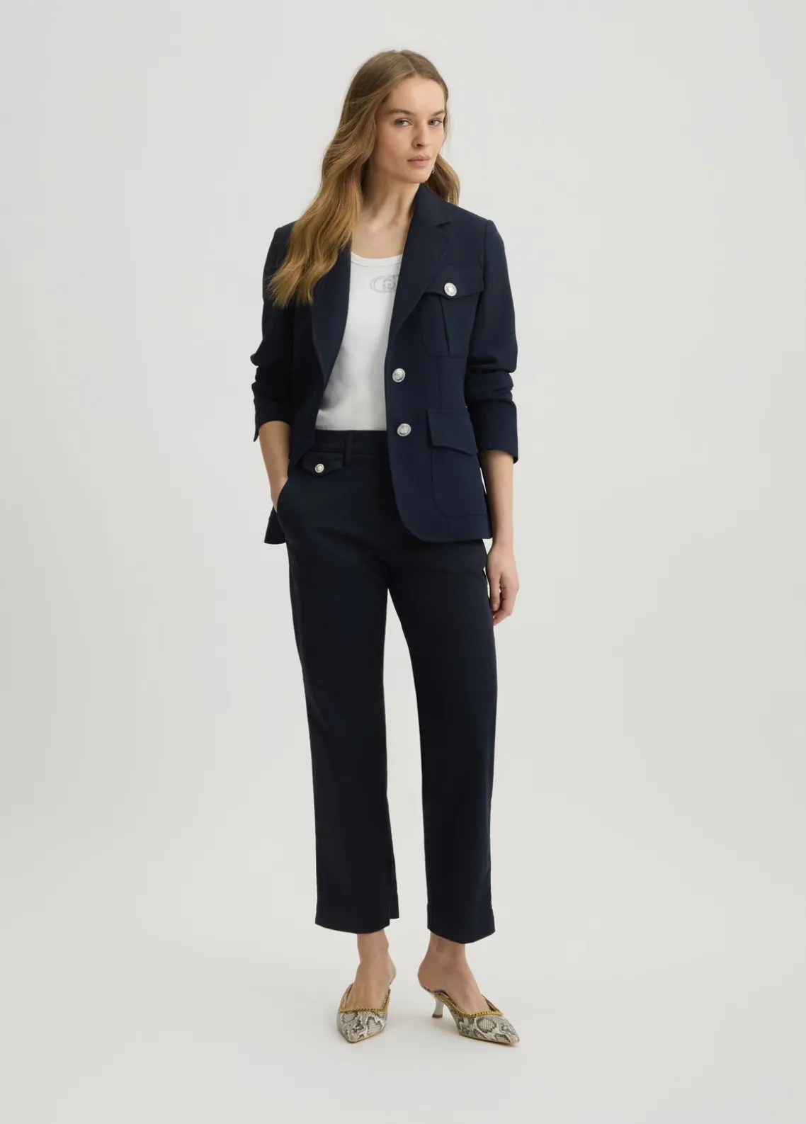 Liu Jo Pantalón chino tobillero-Mujer Pantalones|Tailleur
