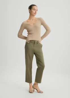 Liu Jo Pantalón chino tobillero-Mujer Pantalones