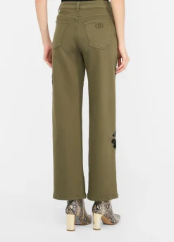 Liu Jo Pantalón con bordados-Mujer Pantalones