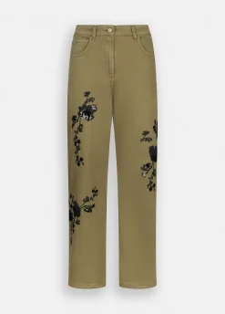 Liu Jo Pantalón con bordados-Mujer Pantalones