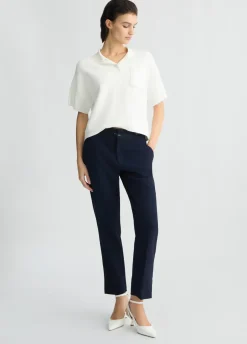 Liu Jo Pantalón con cinturilla con logotipo-Mujer Pantalones|Tailleur