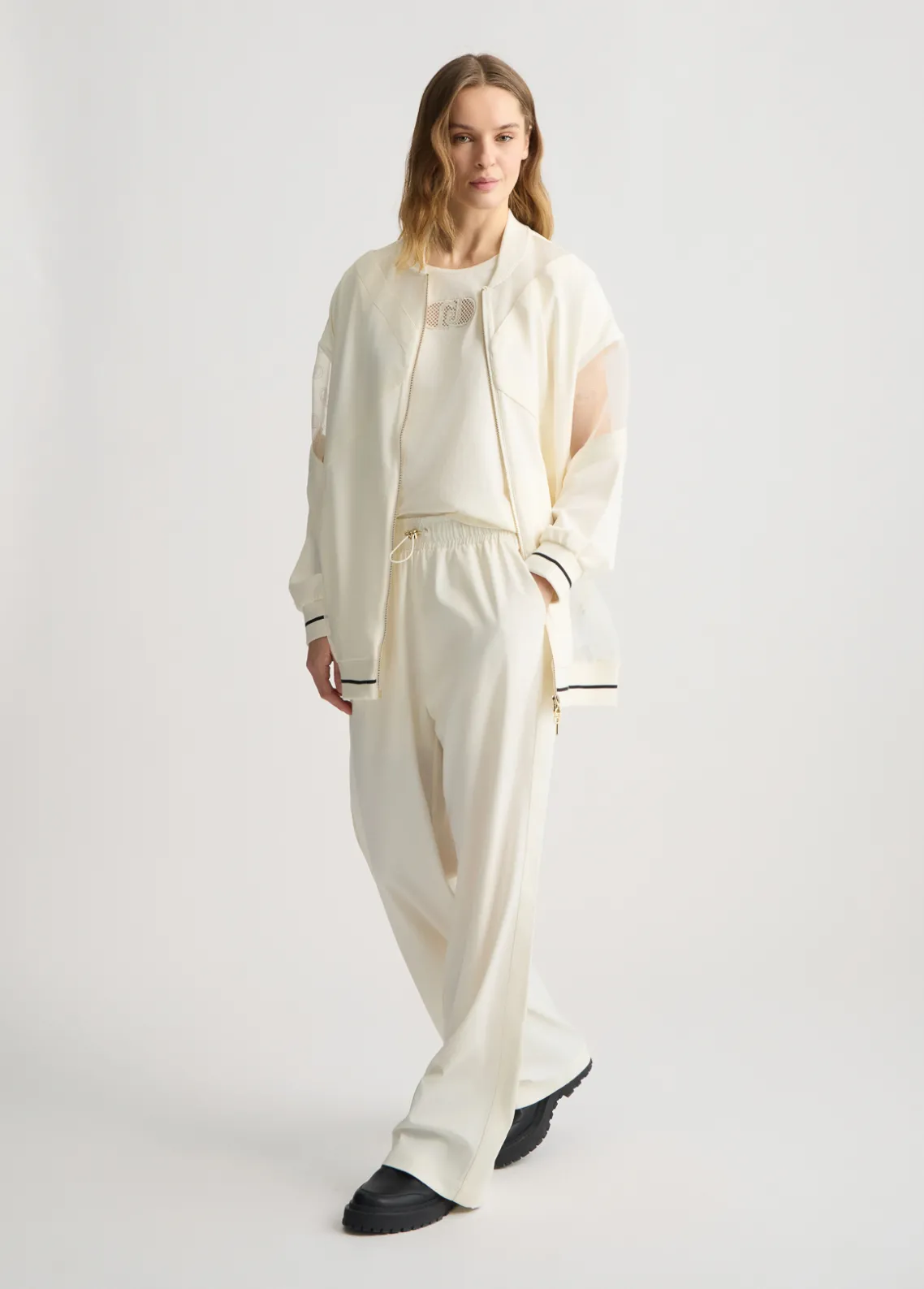 Liu Jo Pantalón con cordón de ajuste-Mujer Ropa Deportiva|Pantalones