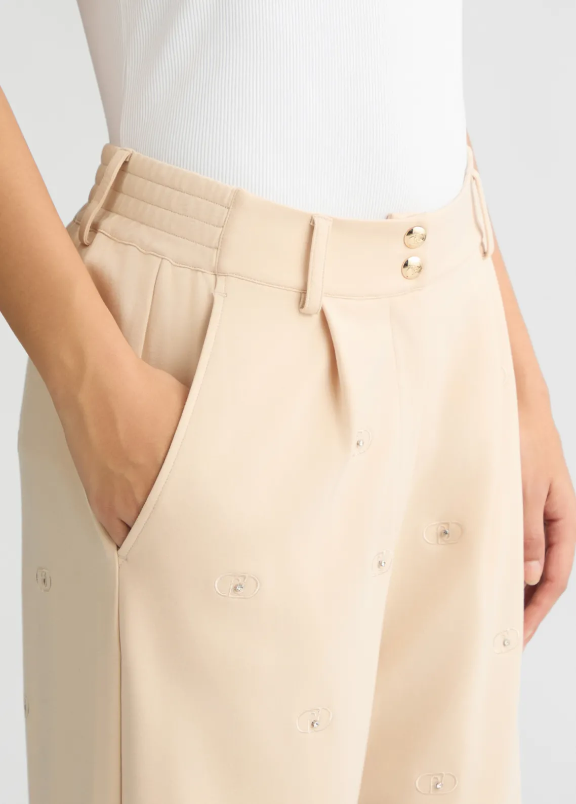 Liu Jo Pantalón con logotipo-Mujer Ropa Deportiva|Pantalones