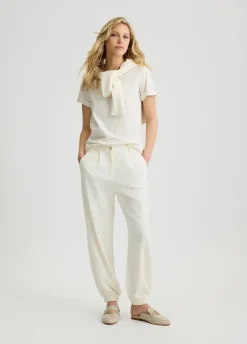 Liu Jo Pantalón con logotipo y strass-Mujer Ropa Deportiva|Pantalones