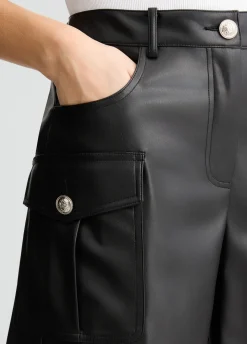 Liu Jo Pantalón corto cargo de tejido revestido-Mujer Pantalones