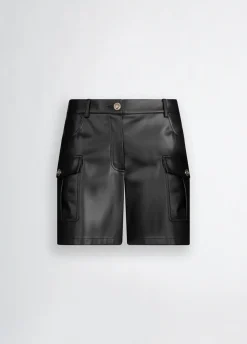 Liu Jo Pantalón corto cargo de tejido revestido-Mujer Pantalones