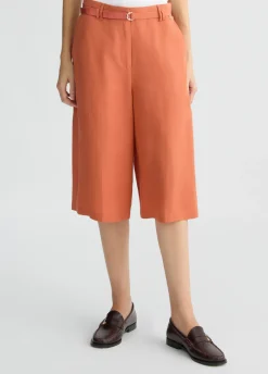 Liu Jo Pantalón corto en mezcla de lino-Mujer Pantalones|Tailleur
