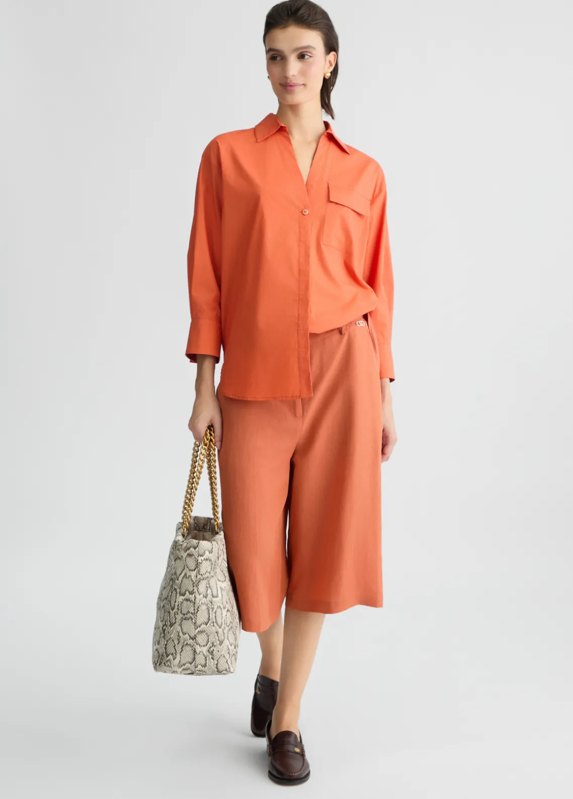 Liu Jo Pantalón corto en mezcla de lino-Mujer Pantalones|Tailleur