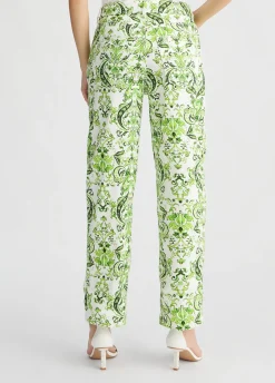 Liu Jo Pantalón de algodón estampado-Mujer Pantalones
