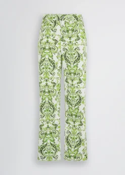 Liu Jo Pantalón de algodón estampado-Mujer Pantalones