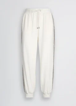 Liu Jo Pantalón de chándal con lentejuelas-Mujer Ropa Deportiva|Pantalones