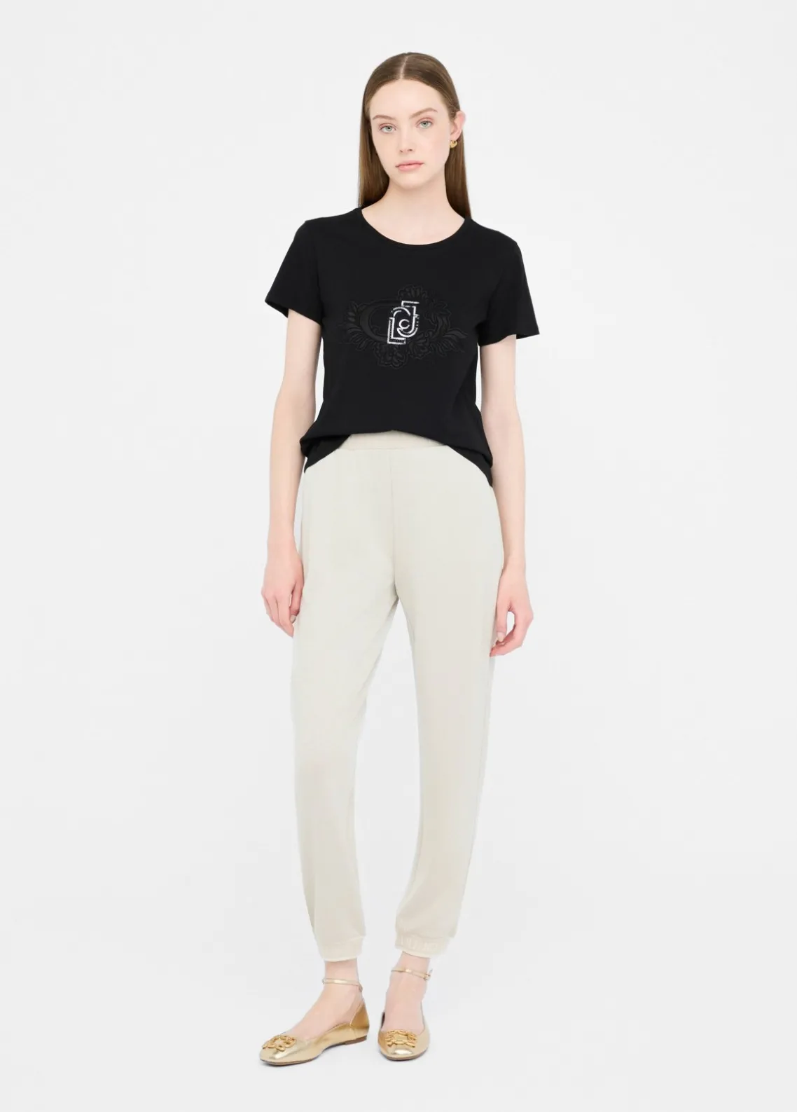 Liu Jo Pantalón de chándal con lurex®-Mujer Ropa Deportiva|Pantalones