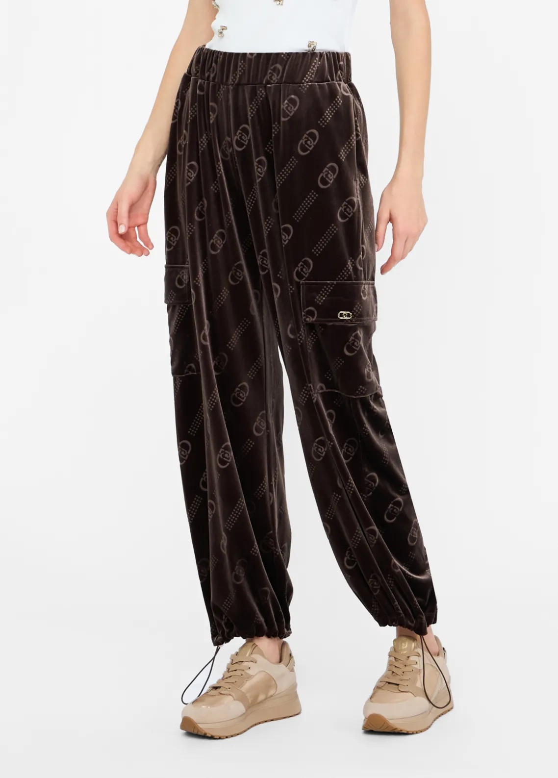 Liu Jo Pantalón de chándal de chenilla-Mujer Ropa Deportiva|Pantalones