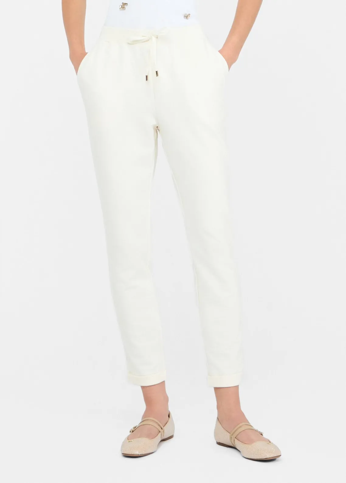 Liu Jo Pantalón de chándal de felpa-Mujer Ropa Deportiva|Pantalones