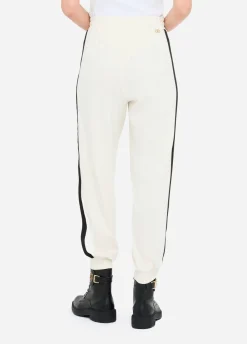 Liu Jo Pantalón de chándal de felpa con encaje-Mujer Ropa Deportiva|Pantalones