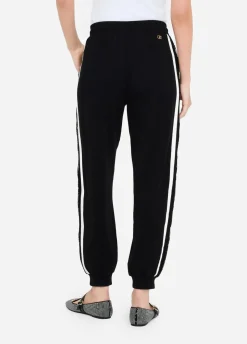 Liu Jo Pantalón de chándal de felpa con encaje-Mujer Ropa Deportiva|Pantalones