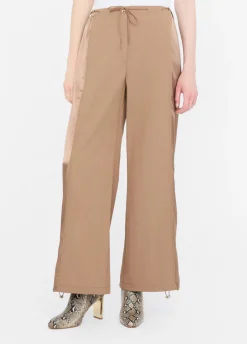 Liu Jo Pantalón de chándal de nailon y raso-Mujer Ropa Deportiva|Pantalones
