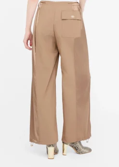Liu Jo Pantalón de chándal de nailon y raso-Mujer Ropa Deportiva|Pantalones