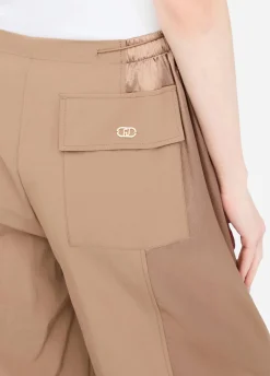Liu Jo Pantalón de chándal de nailon y raso-Mujer Ropa Deportiva|Pantalones