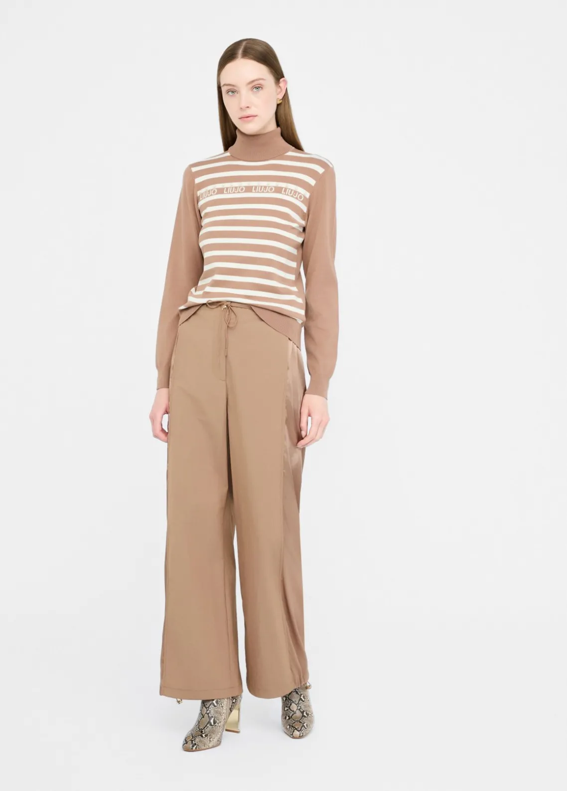 Liu Jo Pantalón de chándal de nailon y raso-Mujer Ropa Deportiva|Pantalones