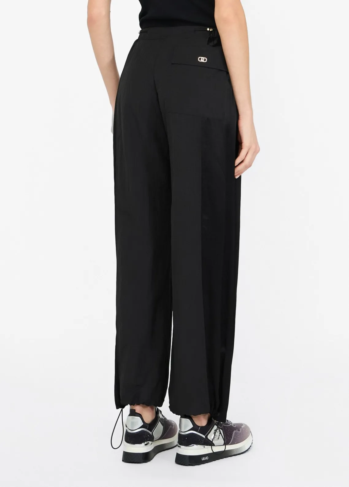 Liu Jo Pantalón de chándal de nailon y raso-Mujer Ropa Deportiva|Pantalones