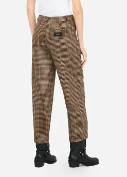 Liu Jo Pantalón de cuadros con pinzas-Mujer Pantalones