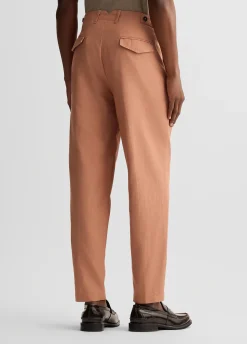 Liu Jo Pantalón de jacquard de mezcla de lino-Hombre Pantalones
