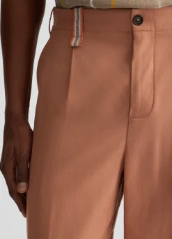 Liu Jo Pantalón de jacquard de mezcla de lino-Hombre Pantalones