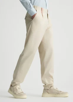 Liu Jo Pantalón de jacquard de mezcla de lino-Hombre Pantalones