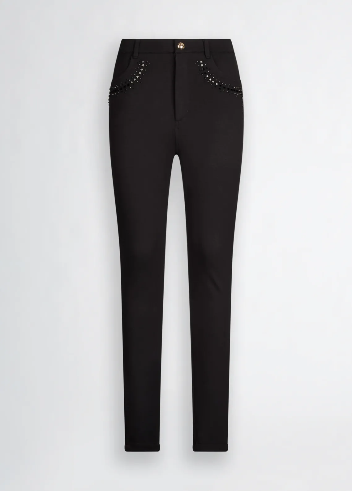 Liu Jo Pantalón de punto con strass-Mujer Ropa Deportiva|Pantalones