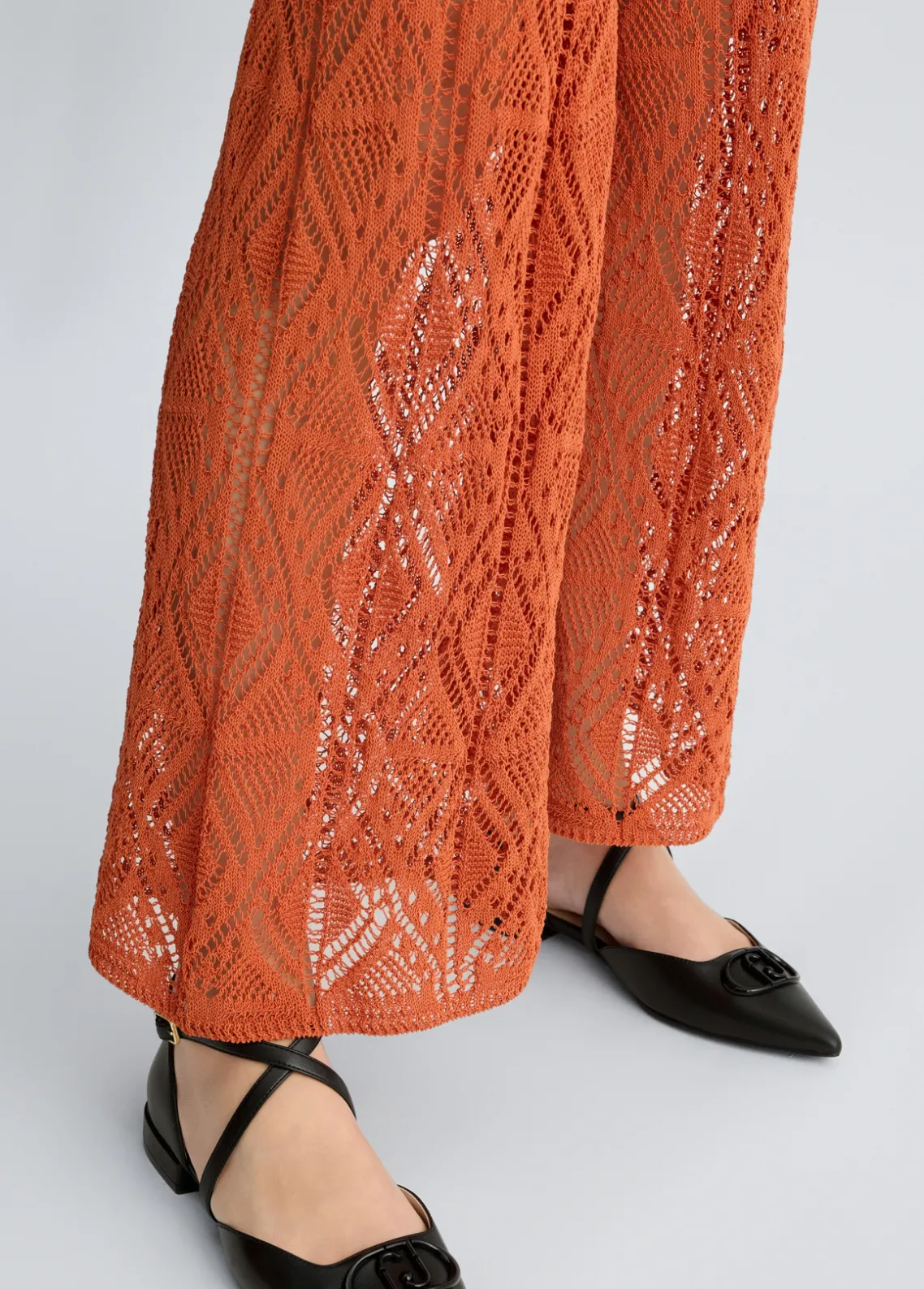 Liu Jo Pantalón de punto crochet-Mujer Pantalones