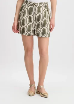 Liu Jo Pantalón de ramio estampado-Mujer Pantalones