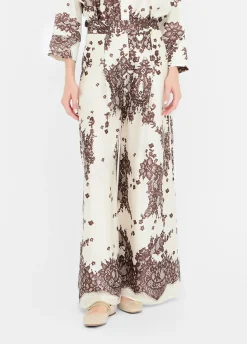 Liu Jo Pantalón de sarga estampado-Mujer Pantalones