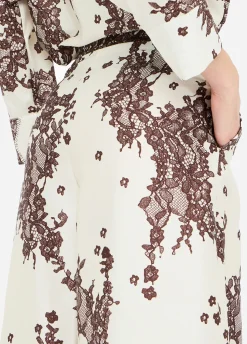 Liu Jo Pantalón de sarga estampado-Mujer Pantalones