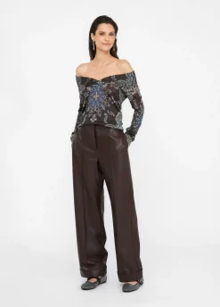 Liu Jo Pantalón de tejido revestido-Mujer Pantalones