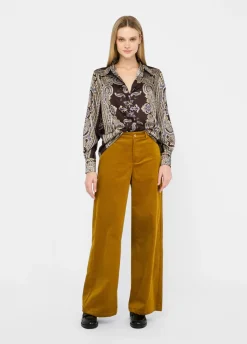 Liu Jo Pantalón de terciopelo-Mujer Pantalones