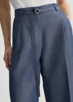 Liu Jo Pantalón en mezcla de lino-Mujer Pantalones|Tailleur