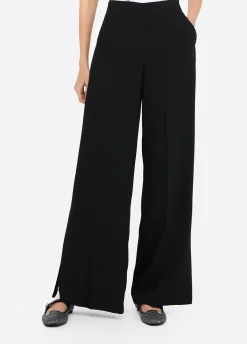 Liu Jo Pantalón palazzo de envers satin-Mujer Pantalones|Tailleur