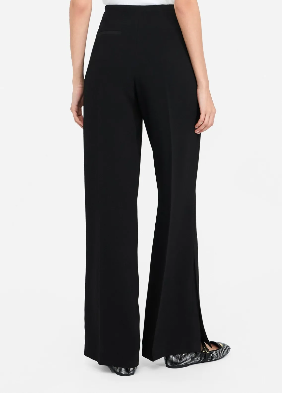 Liu Jo Pantalón palazzo de envers satin-Mujer Pantalones|Tailleur